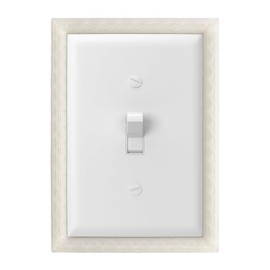  Glow in the Dark Light Switch Frame, 1 Toggle, Luminous Wall Plate Frame for Home, Bedrooms, Bathrooms, Decorative or Emergency Use