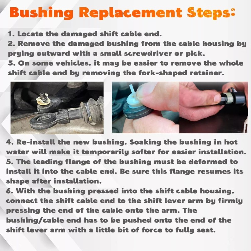 Unbranded Transmission Shift Cable Bushing Kit for Chevy Silverado 1500