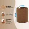 Homlikelan 90L Oversize Woven Laundry Basket,Cotton Tall Laundry Hamper for
