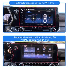 SXCY for 2023 2024 Chevy Colorado/GMC Canyon Screen Protector 11.3 Inch 2024 Colorado/Canyon Accessories for Z71 ZR2 Trim [2PCS Nano, Trapezoidal]