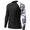 HUGE SPORTS Men's Performance Rash Guard Quick Dry UPF50+ Wetsuit