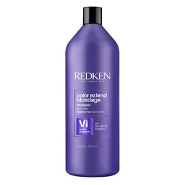 REDKEN- Shampoo Color Extend Blondage |Shampoo morado para cabello rubio | Neutraliza los tonos amarillos y naranjas| Con pigmentos violetas con ácido cítrico |1000ml