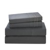 Full Size Bed Sheets Set, Grey Cooling Hypoallergenic Microfiber Double
