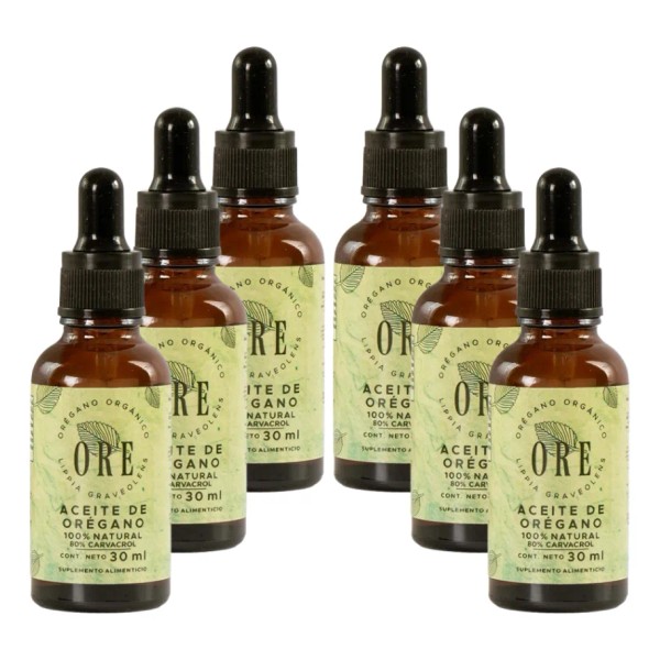 Ore 6 Piezas De Aceite De Orégano . Ore 30
