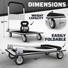 Heavy Duty Foldable Push Cart Dolly | 330 lbs. Capacity