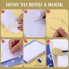 Jupean Bookbinding Kit, Book Binding Kit for Beginners, Book Binding
