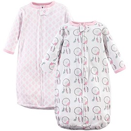 Hudson Baby Unisex Baby Cotton Long-Sleeve Wearable Sleeping Bag, Sack, Blanket, Dream Catcher, 3-9 Months