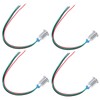 4 Sets PreWired Round LEDs Waterproof 2Color Indicator Light Common