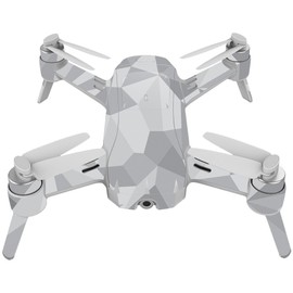 MightySkins Skin Compatible with Yuneec Breeze 4K - Gray Polygon | Protective, Durable, and Unique Vinyl Decal wrap Cover | Easy to Apply, Remove, and Change Styles | Made in The USA