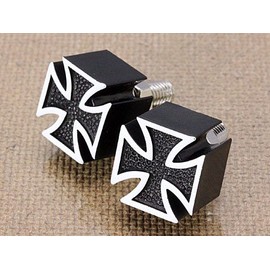 License Plate Bolt Iron Cross Black _ NB – aa113ic – Mon
