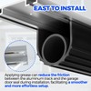 Holikme Garage Door Seal - Pre-drilled Aluminum Track Retainer Kit,