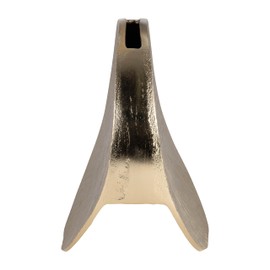 Sagebrook Home Glam Metal Vase - Decorative Aluminum Round Vase for Home & Office - Modern Accent for Living Room, Bedroom & Table Decor - 8" Gold