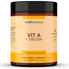 Vitamina Retinol Tirosina 200 Capsulas 500mg Más Meses Vitalbotanics Suplemento Alimenticio Multivitaminico Suplementos Alimenticios
