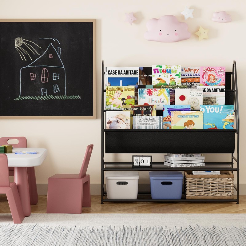 aboxoo Kids Bookshelf Freestanding Bookcase for Living Room, 32 in