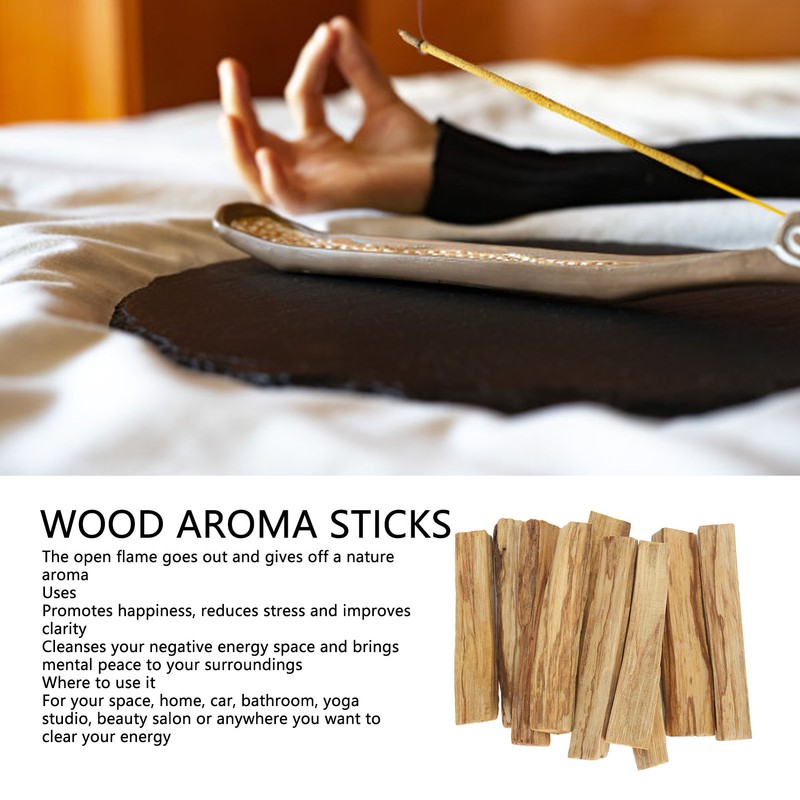 10pcs Holy Wood Aroma Sticks Multipurpose Lasting Aromatherapy Peace Wooden