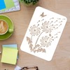 FINGERINSPIRE Dandelion Painting Stencil 29.7x21cm Plastic Dandelion Drawing Stencils Reusable
