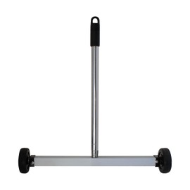 GRIP Magnetic Pickup Sweeper 17" - 8.8 lb Capacity - Chrome Handle Extends from 23" to 40" - Easy Cleanup of Workshop, Garage, Construction - Lawn Sweeper