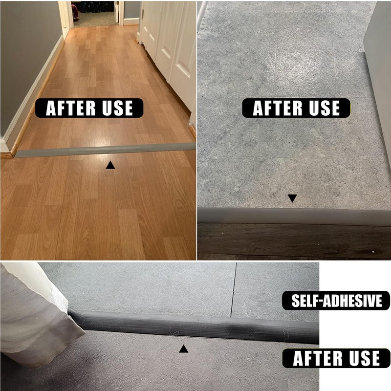 DAILISEN 9.84ft T Molding Flexible Self Adhesive T Shape Floor