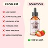 TrueSeaMoss Irish Sea Moss Drops – Strawberry Flavor – 5X