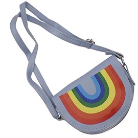 Topkids Accessories Kids Cute Leather-look Over Shoulder Rainbow Bag Little Girl Small Crossbody Bag for Girls, Women, Handbag Purse Bags Messenger Bags Girls