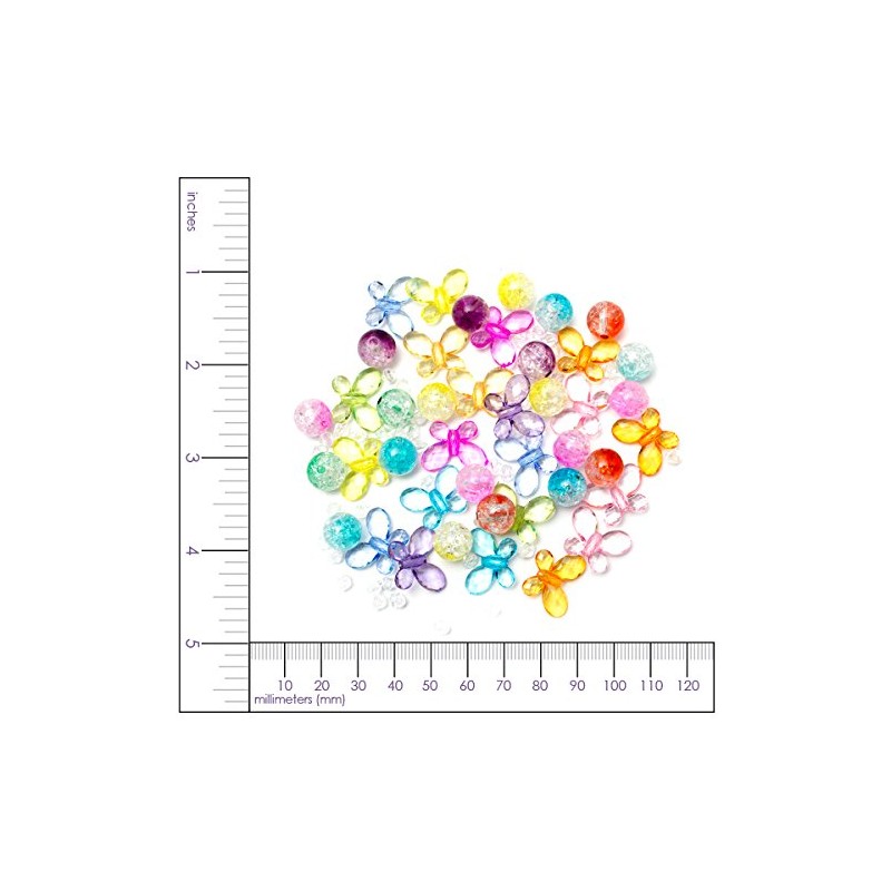 85+pc Acrylic Butterfly Bracelet and Cord Kit
