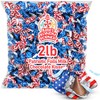 American Flag Kisses, 2lb Pack of Red White and Blue