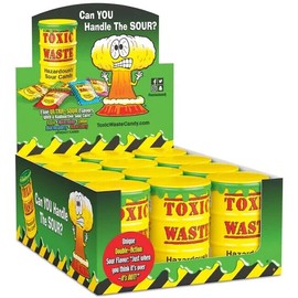 Toxic Waste Yellow Drum – Sour Candy Explosion 12 Pack