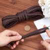 GORGECRAFT 5m x 10mm PU Braided Leather Cord Bolo Tie