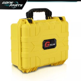 goneparts 150CT Weatherproof Graded Card Storage Box Heavy Duty Case Slab Holder Protector - Black & Red