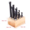9Pcs Boring Bar Set 12mm F1 Type High Speed Steel
