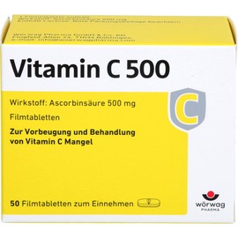 VITAMIN C 500 Film-Coated Tablets Pack of 50