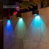 Solar Square Wall Light Wiring Free Intelligent Light Control Fence