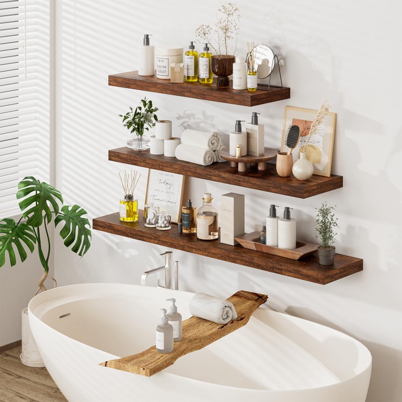 Heimlove 36 Inch Long Floating Shelf for Wall, 12" Deep