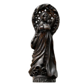 Goddess Nyx statue, Goddess of the Night, Greek goddess statue, Goddess of the Moon, Greek mythology goddess Selene Ancient Greek altar (Black)