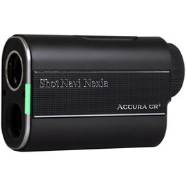 Shot Navi Golf Laser Rangefinder, ACCURA-GR PLUS 3 Point Distance Mode, High Speed 0.02 Second Measurement, 2-Color OLED, Green/Red, 1300y Measurement, Lightweight, 6x Zoom, High Differential