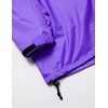 Black kurodaruma Rainwear Top and Bottom Set Purple k3250