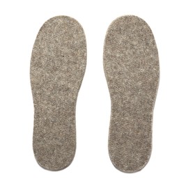 Suriluxe Alpaca & Sheep Soft Wool 100% All-Natural Felt Insoles for Men and Women (Brown, XX-Large)