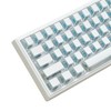 dagaladoo White Clear keycap Jelly Set 128 Keys PC/PBT Keyboard