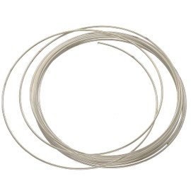 The Beadsmith Plated Memory Wire - 2 inches in Diameter - 12 Coils Each - Silver Color - Stainless Steel - Create Multi-Strand DIY Bracelet and Bangle Jewelry