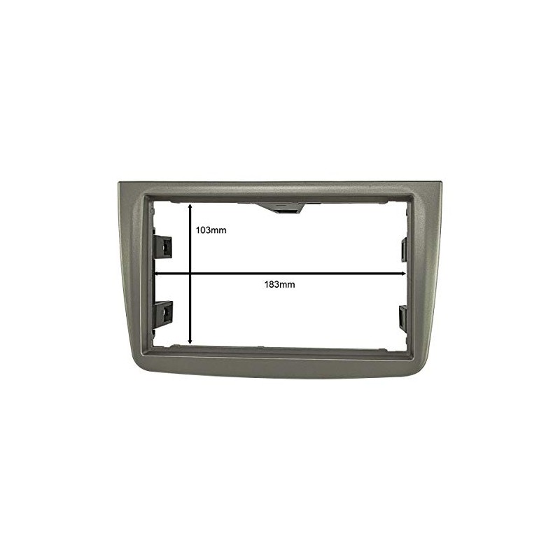 tomzz Audio 2402-026 Double DIN Radio Faceplate Compatible with Alfa