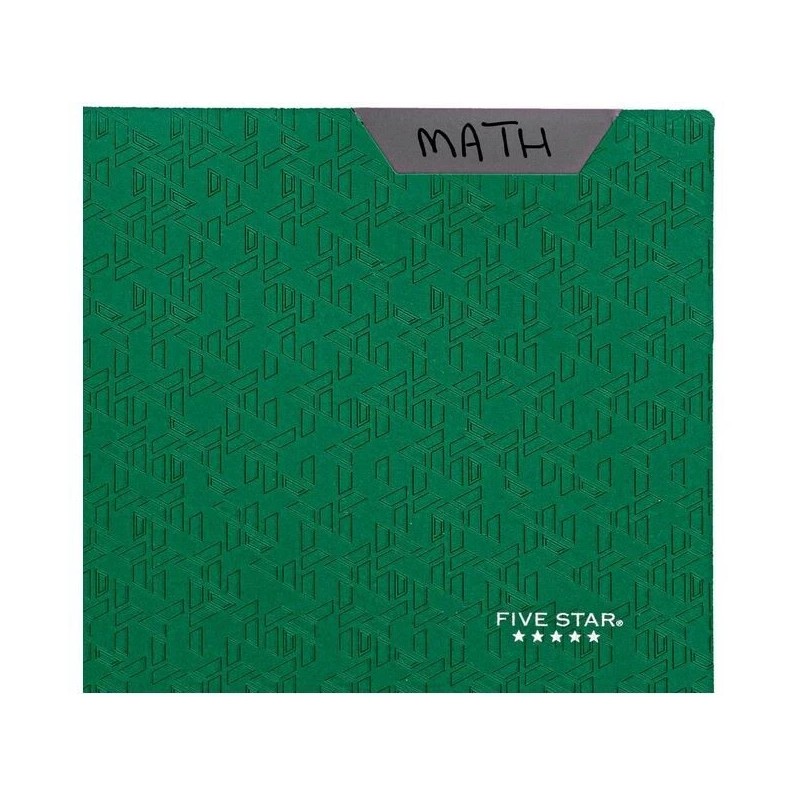 Five Star 2-Pocket Folder, Plastic Folder with Stay-Put Tabs, Fits