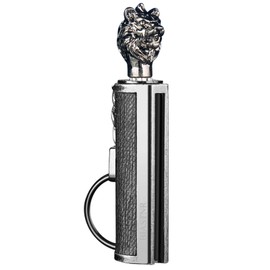 BIASTNR Permanent Match Keychain Lighter, Flint Matchstick Fire Starter Lighter, Reusable Flint Waterproof Camping Emergency Survival Gear (Lion)