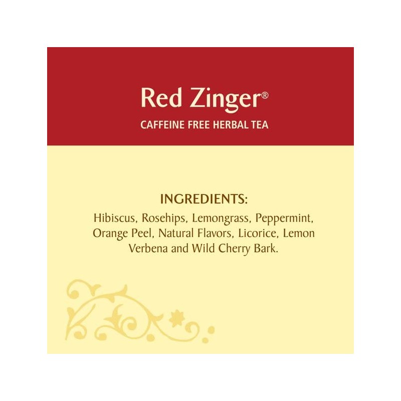 Celestial Seasonings Tea Caffeine Free Herbal Tea, Red Zinger 20
