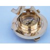 Hampton Nautical Solid Brass Alidade Compass, 7", Brass