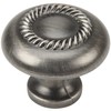 Cosmas® 228AS Antique Silver Rope Cabinet Hardware Knob - 1-1/4" Inch Diameter