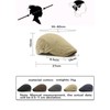 NLAND Herren Baumwolle Schirmmütze Einstellbar Flatcap Baskenmütze Gatsby Flatcap Unisex