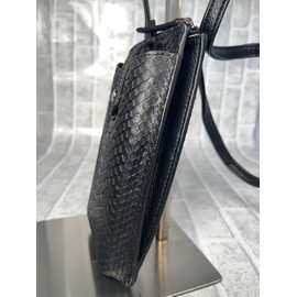 [GUODI] Smartphone Shoulder Pochette with Wallet Function Travel Pochette 3-Way Vertical Python Genuine Leather Ladies Men's TK-20WP116 Snakeskin Snakeskin Smartphone Pouch Travel Pouch Unisex Unisex,