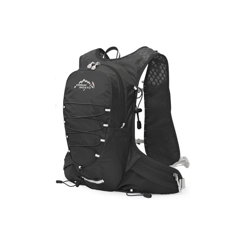 INOXTO Running Backpack, Sports Ultra-Lightweight 140g, Reflective, Breathable, 5L Hydration
