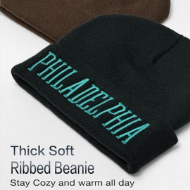 JZYEGSW Winter Hat Cities Beanie for Men and Women Knit Cuffed Cap Perfect for Gifts