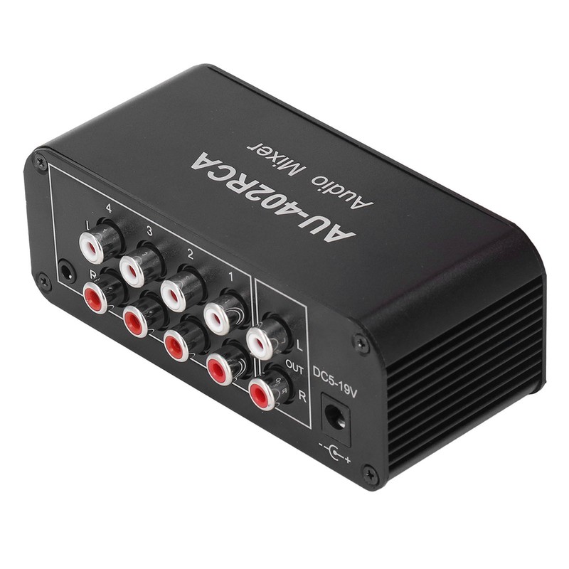 Bidirectional Audio Switcher 4 Way Stereo L R Sound Channel